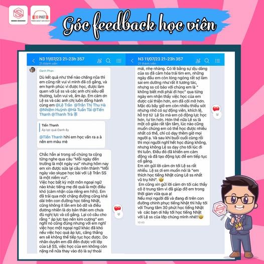 Feedback học viên